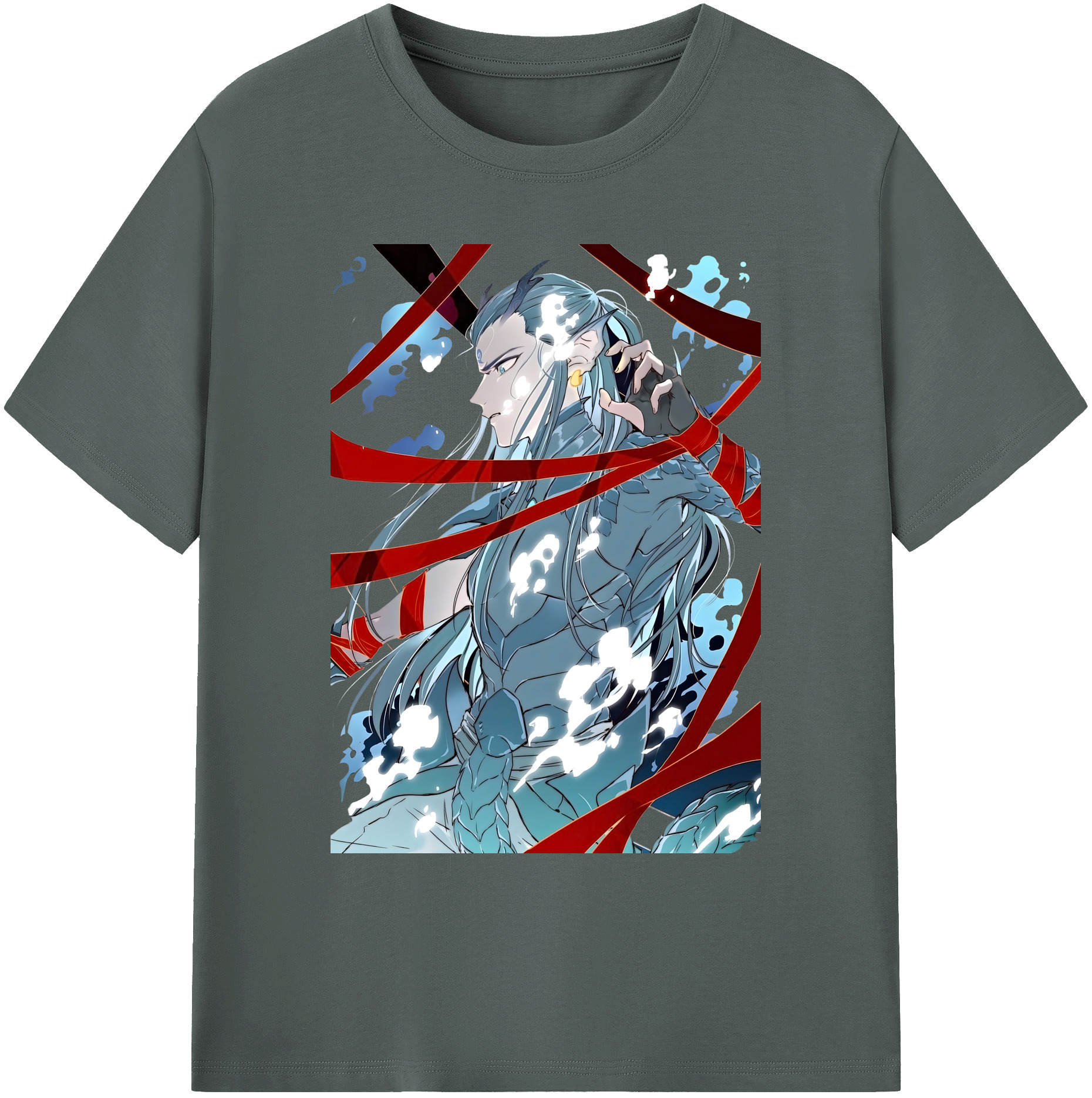 （画像用） Ne Zha 2 ナタ 魔童の大暴れ 綿100％ メンズ半袖Tシャツ｜肌触りやわらか＆通気性